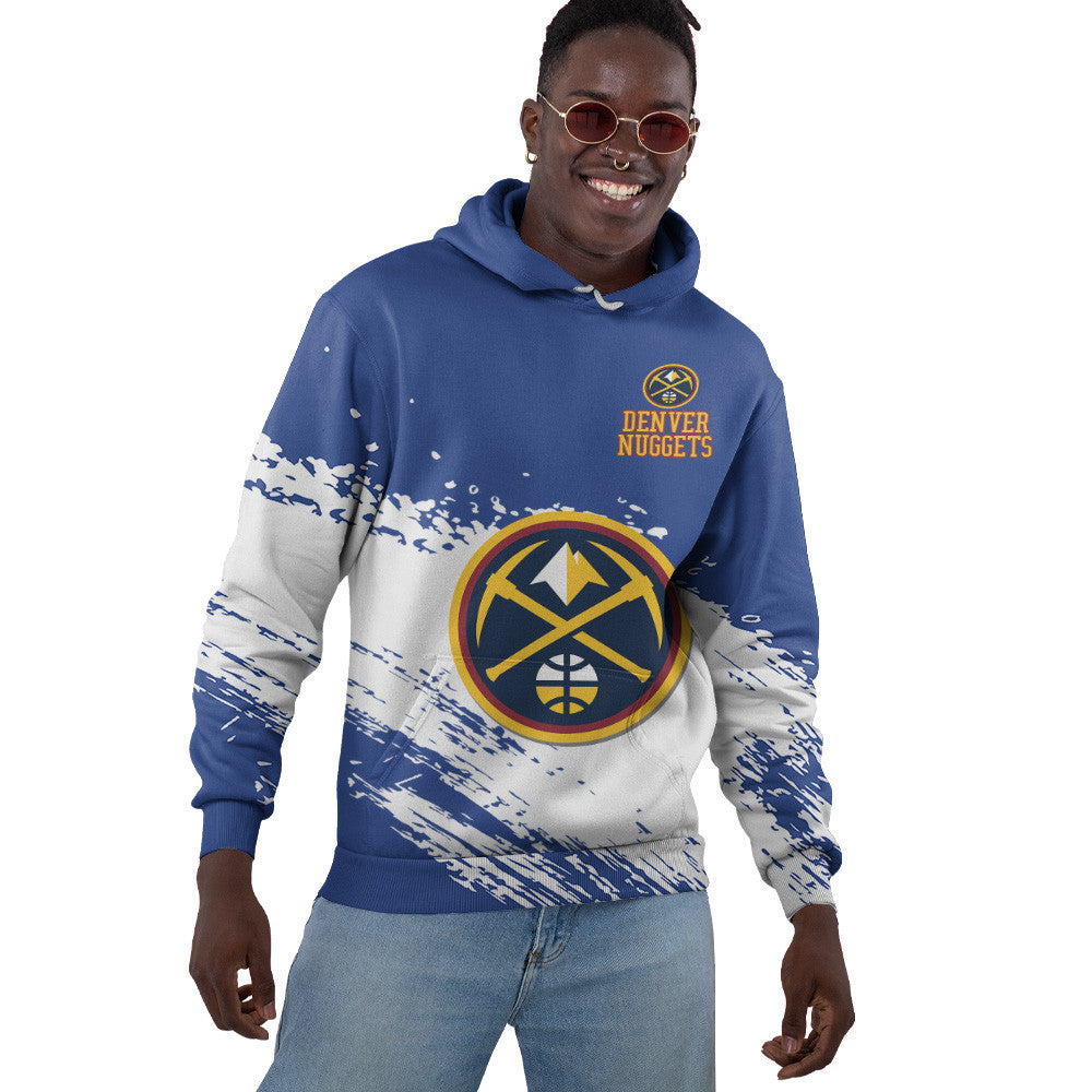 Denver Nuggets NBA Hoodie Stylish Logo for Fans Color Blue NH24