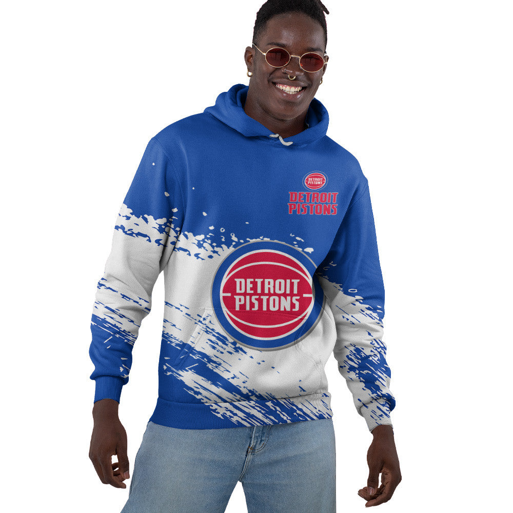 Detroit Pistons NBA Hoodie Stylish Logo for Fans Color Blue NH24