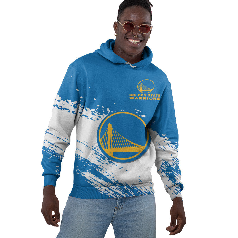 Golden State Warriors NBA Hoodie Stylish Logo for Fans Color Blue NH24