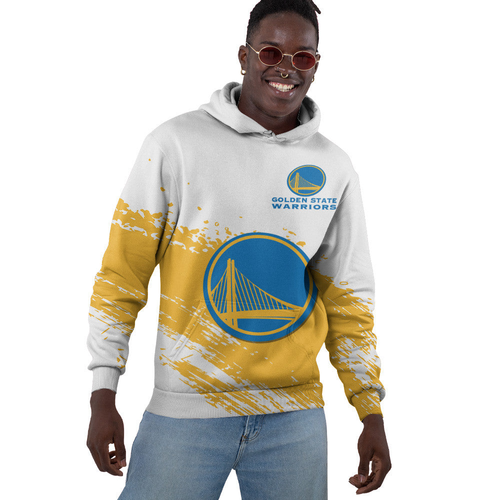 Golden State Warriors NBA Hoodie Stylish Logo for Fans Color White NH24