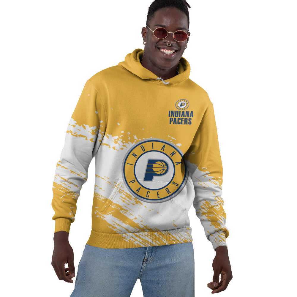 Indiana Pacers NBA Hoodie Stylish Logo for Fans Color Yellow NH24