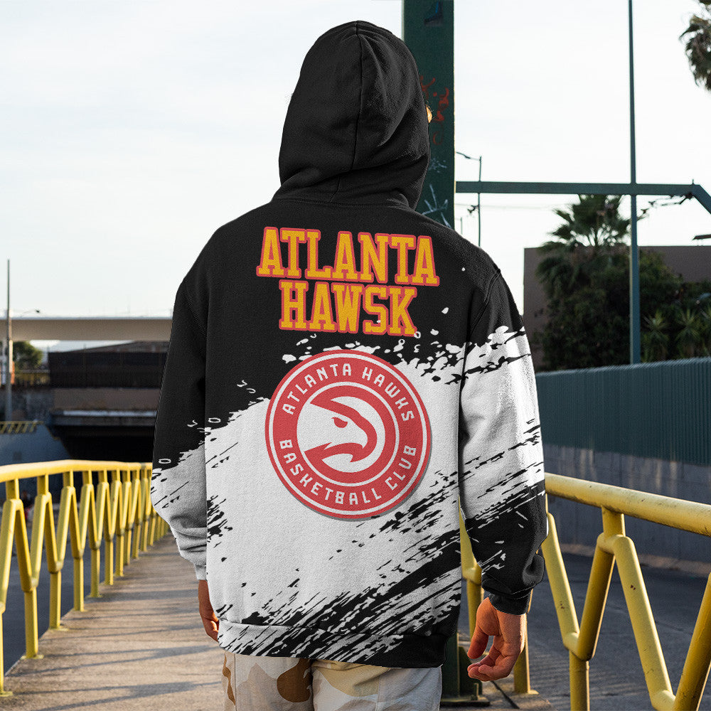 Atlanta Hawks NBA Hoodie Stylish Logo for Fans Color Black NH24
