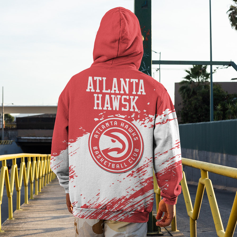 Atlanta Hawks NBA Hoodie Stylish Logo for Fans Color Red NH24
