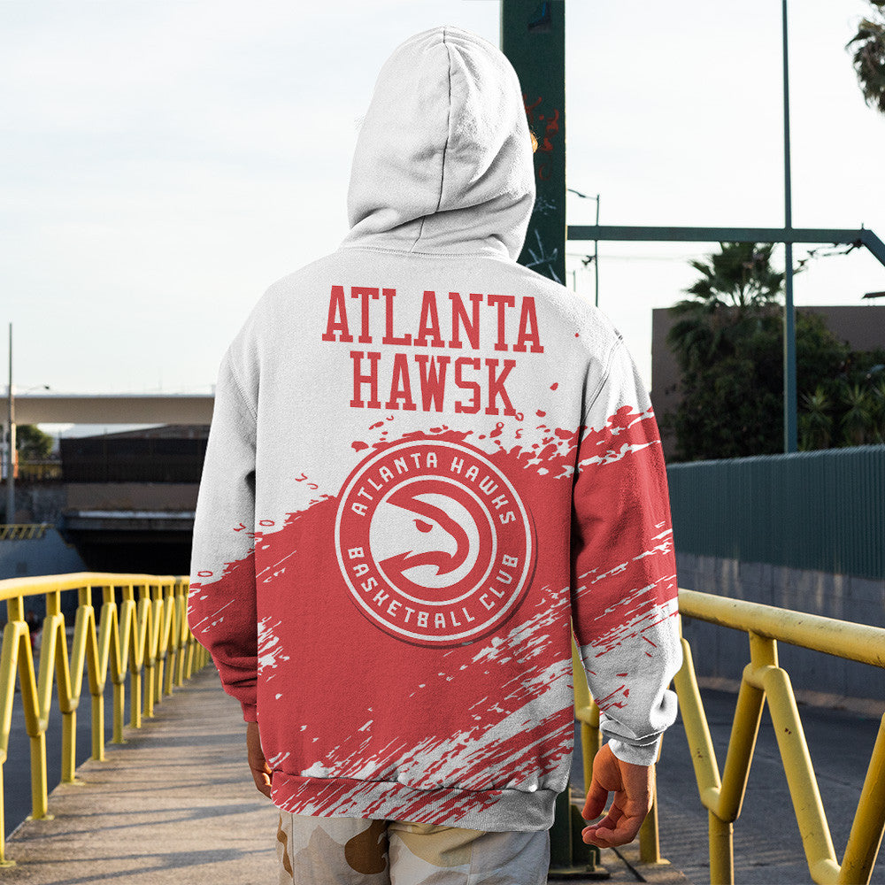 Atlanta Hawks NBA Hoodie Stylish Logo for Fans Color White NH24