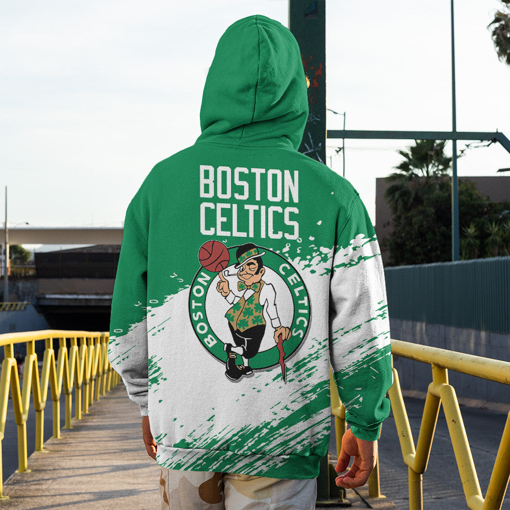 Boston Celtics NBA Hoodie Stylish Logo for Fans Color Green NH24