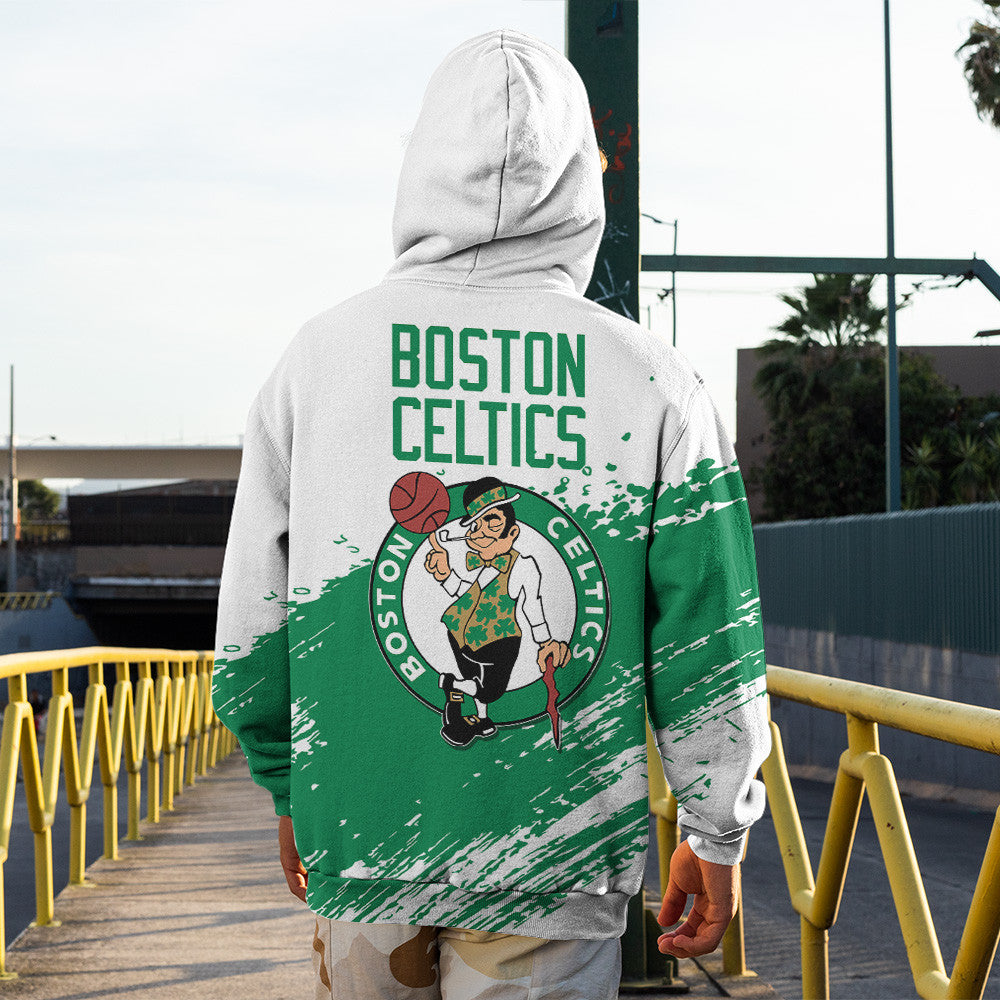 Boston Celtics NBA Hoodie Stylish Logo for Fans Color White NH24