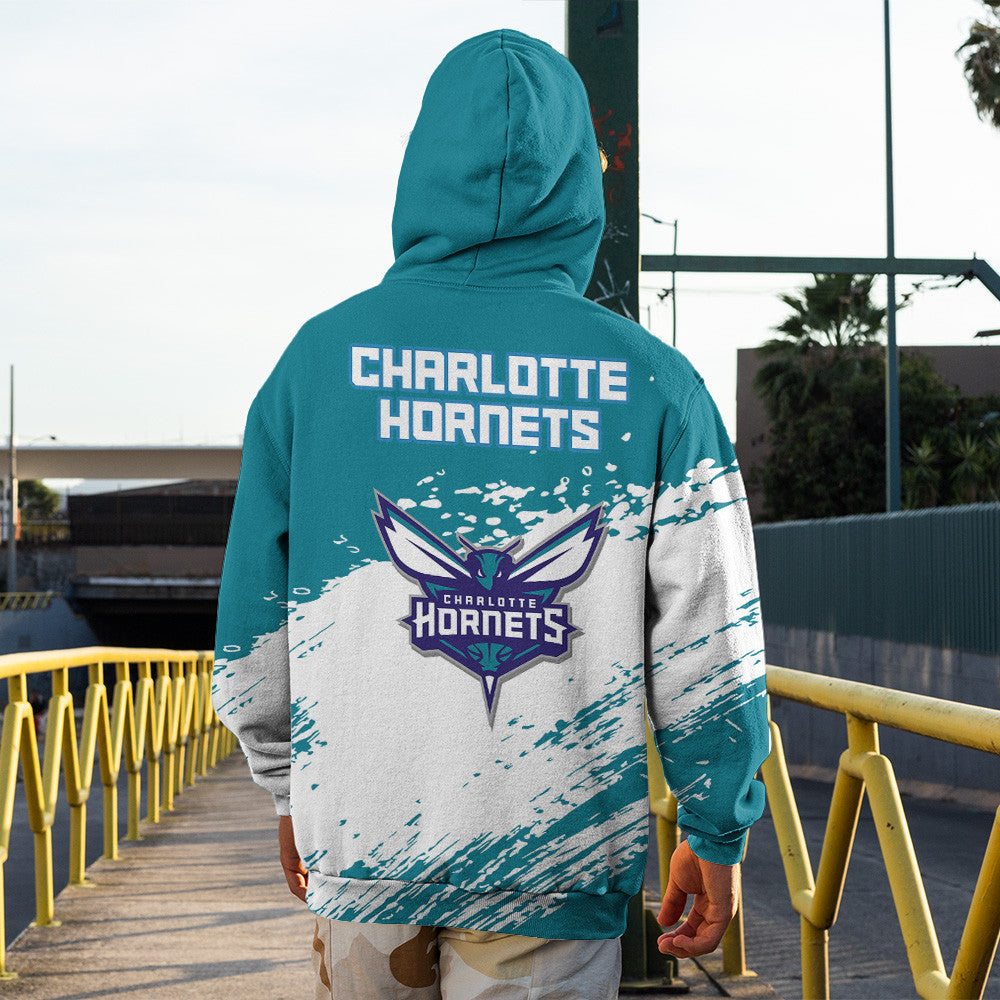 Charlotte Hornets NBA Hoodie Stylish Logo for Fans Color Blue NH24