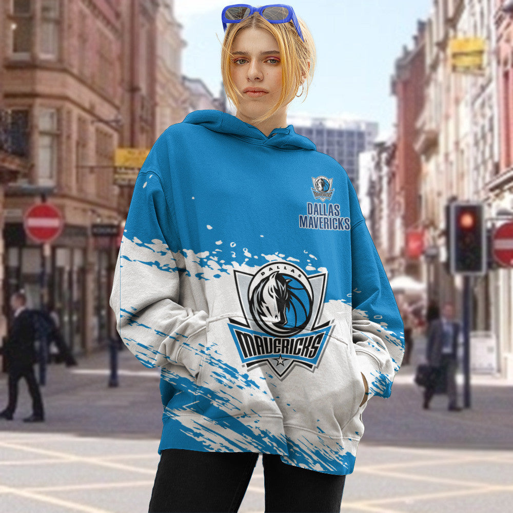 Dallas Mavericks NBA Hoodie Stylish Logo for Fans Color Blue NH24