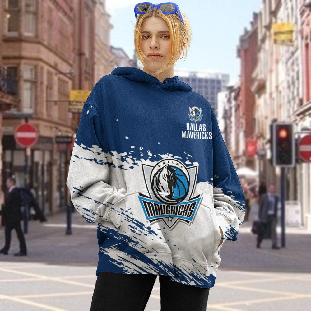 Dallas Mavericks NBA Hoodie Stylish Logo for Fans Color Dark Blue NH24