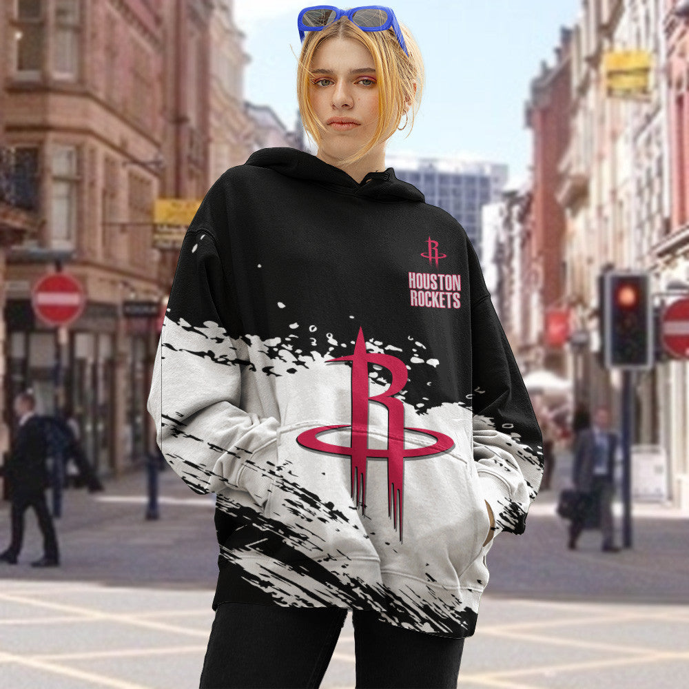 Houston Rockets NBA Hoodie Stylish Logo for Fans Color Black NH24