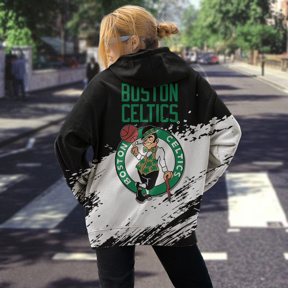 Boston Celtics NBA Hoodie Stylish Logo for Fans Color Black NH24