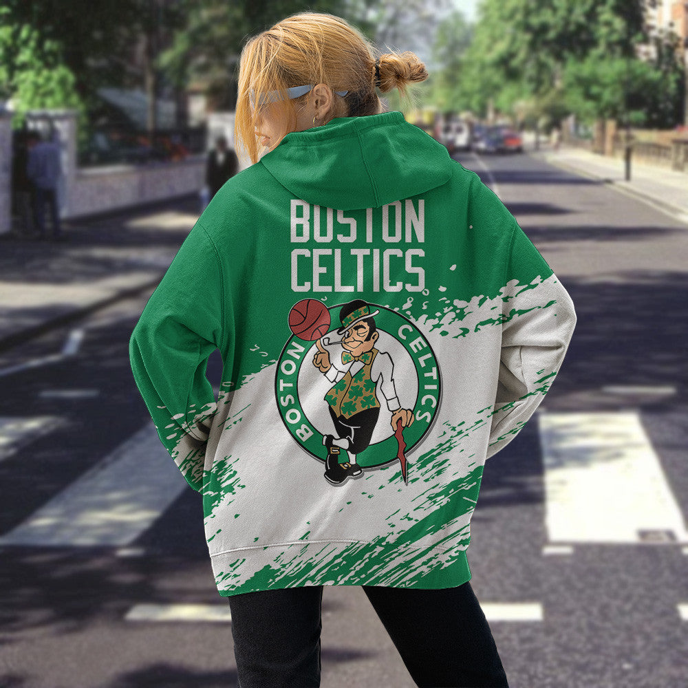 Boston Celtics NBA Hoodie Stylish Logo for Fans Color Green NH24