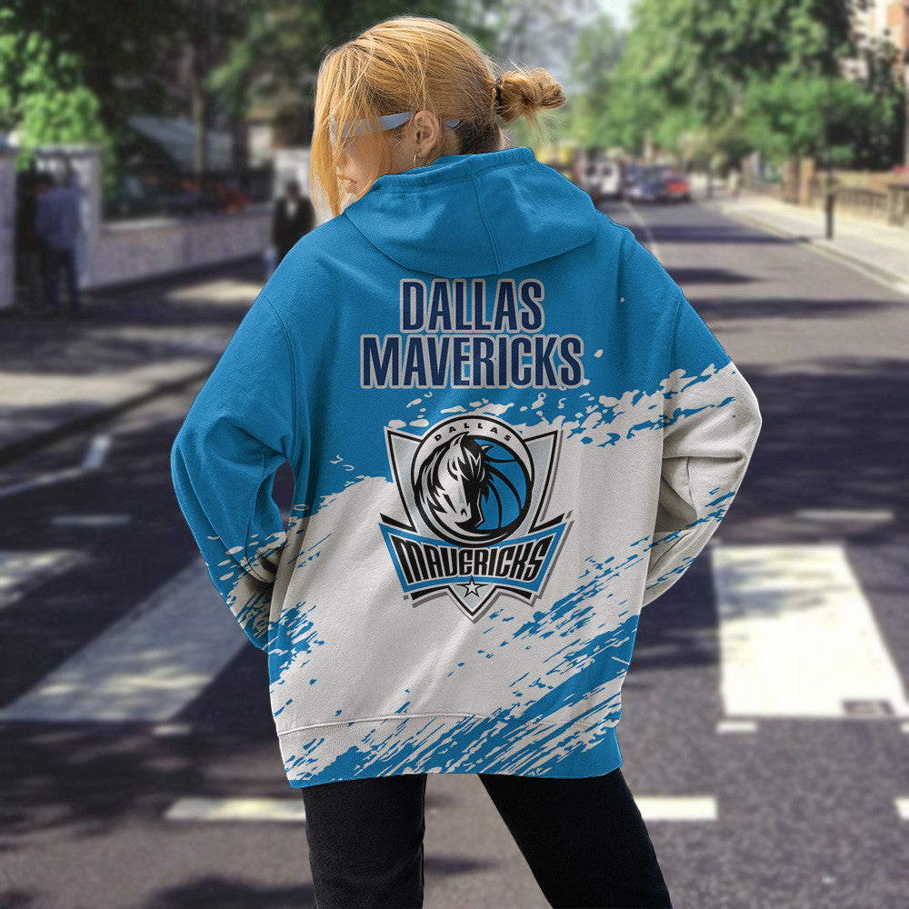 Dallas Mavericks NBA Hoodie Stylish Logo for Fans Color Blue NH24