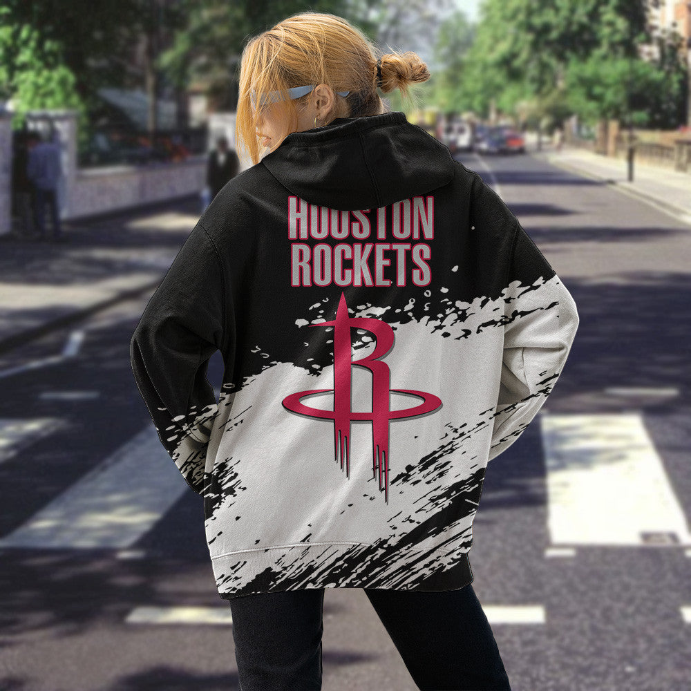 Houston Rockets NBA Hoodie Stylish Logo for Fans Color Black NH24