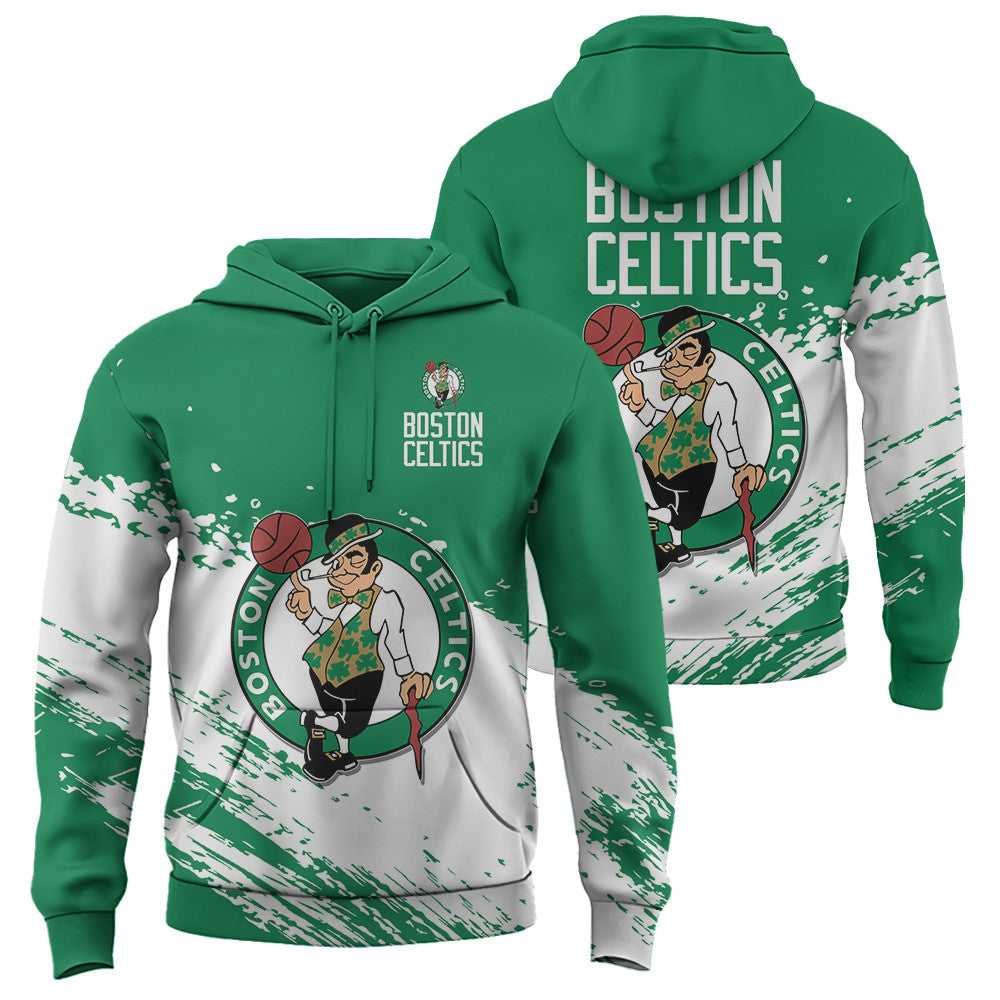 Boston Celtics NBA Hoodie Stylish Logo for Fans Color Green NH24