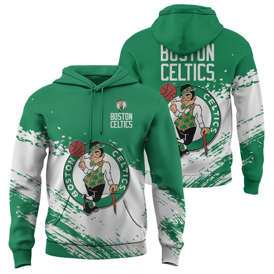 Boston Celtics NBA Hoodie Stylish Logo for Fans Color Green NH24