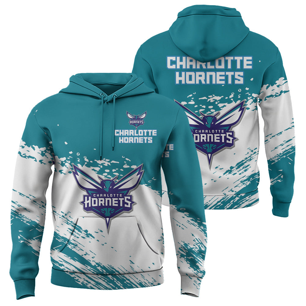 Charlotte Hornets NBA Hoodie Stylish Logo for Fans Color Blue NH24