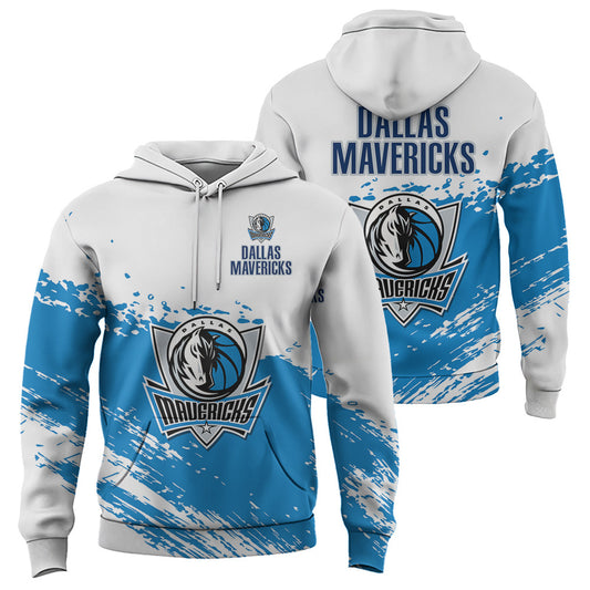 Dallas Mavericks NBA Hoodie Stylish Logo for Fans Color White NH24