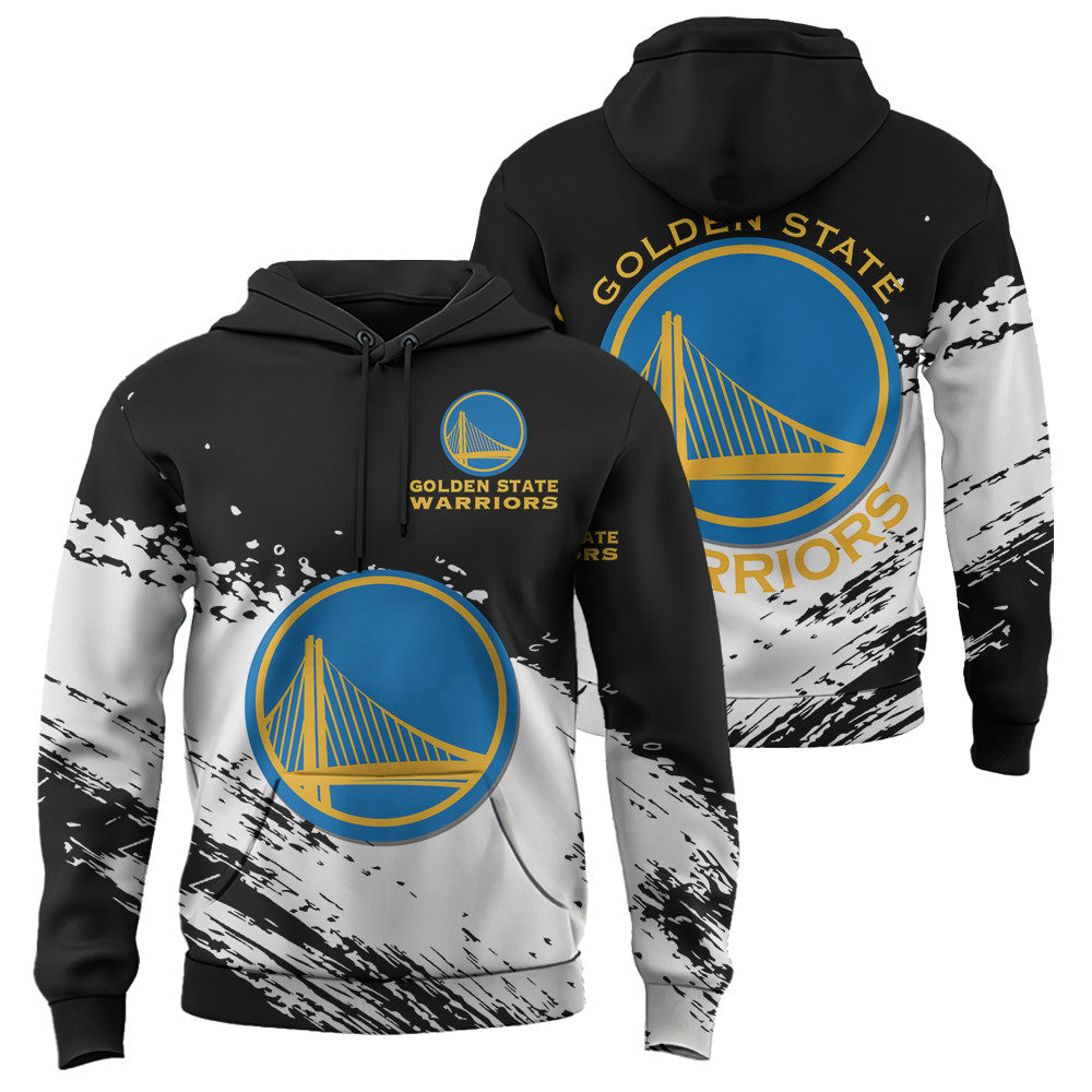 Golden State Warriors NBA Hoodie Stylish Logo for Fans Color Black NH24