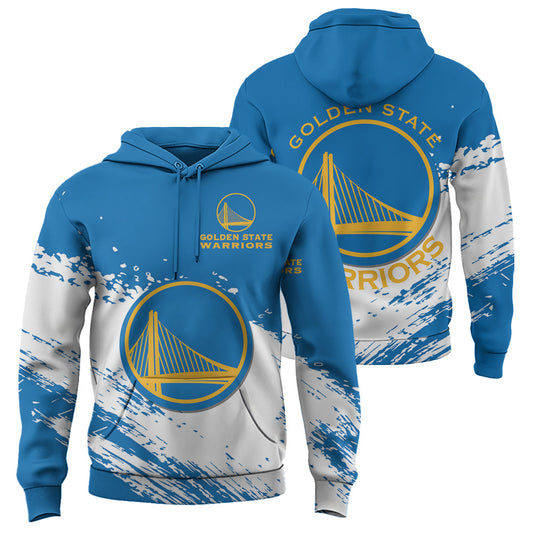 Golden State Warriors NBA Hoodie Stylish Logo for Fans Color Blue NH24