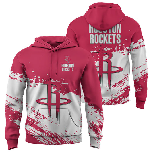 Houston Rockets NBA Hoodie Stylish Logo for Fans Color Red NH24