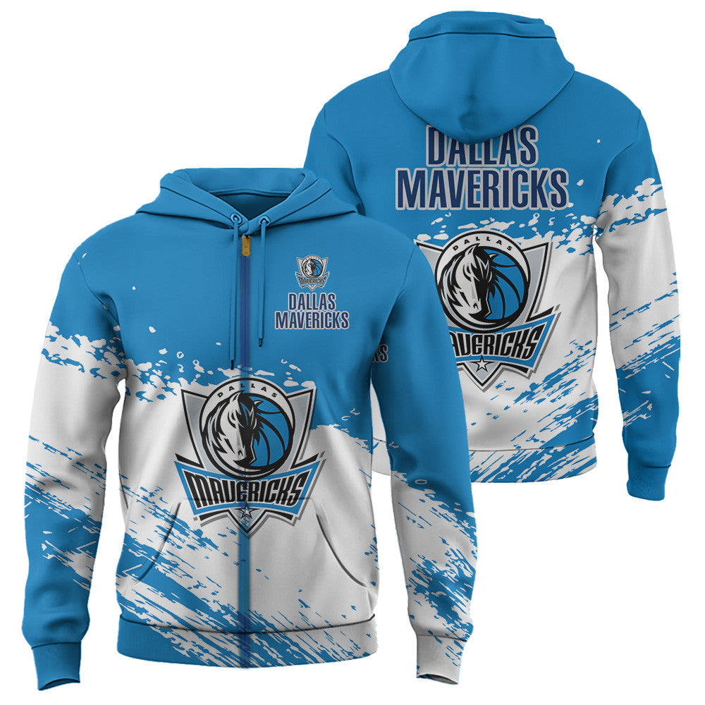 Dallas Mavericks NBA Hoodie Stylish Logo for Fans Color Blue NH24
