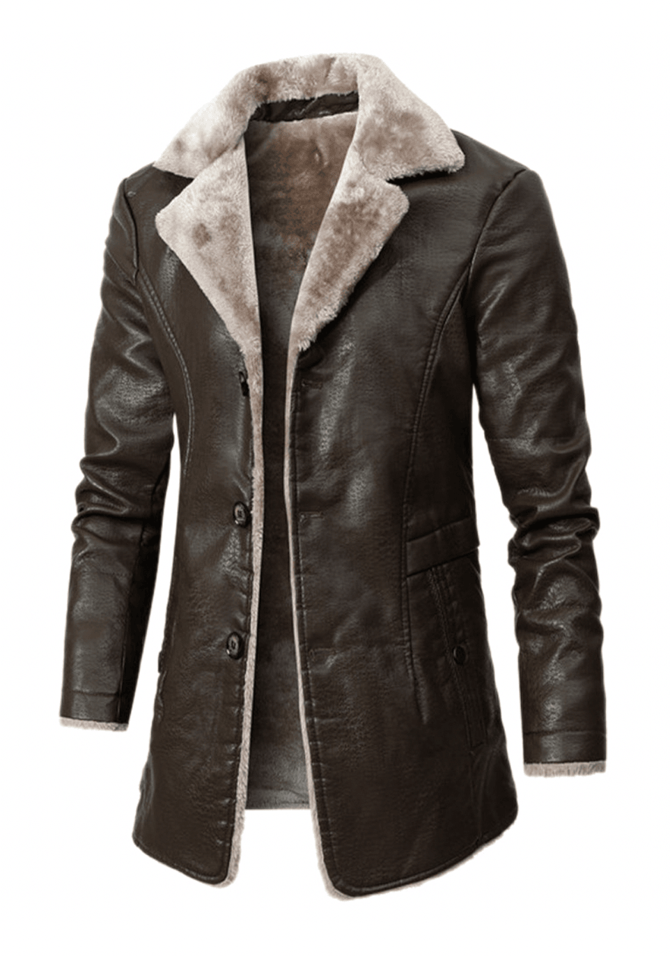Louis Vuitton Long Leather Jacket