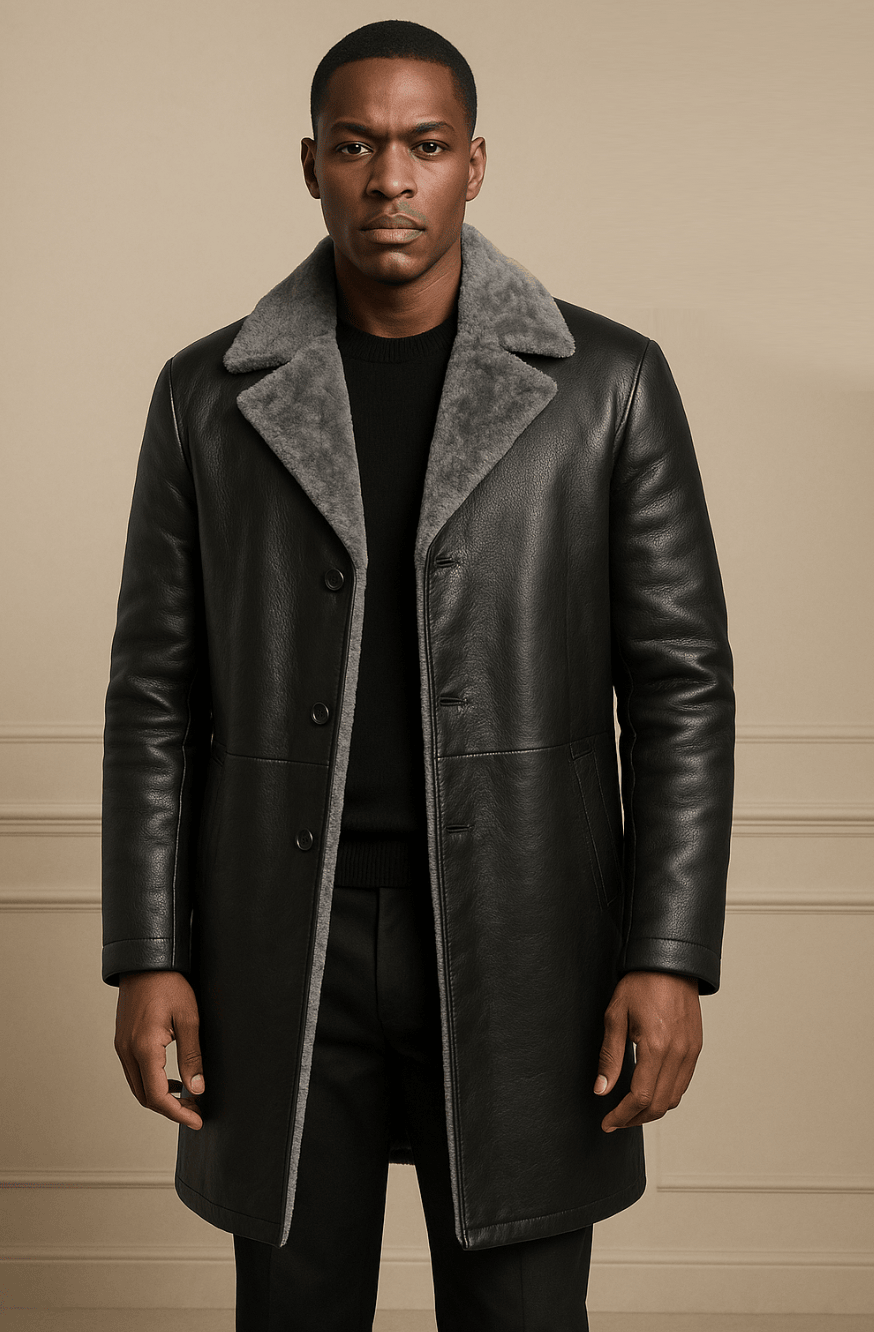 Louis Vuitton Long Leather Jacket