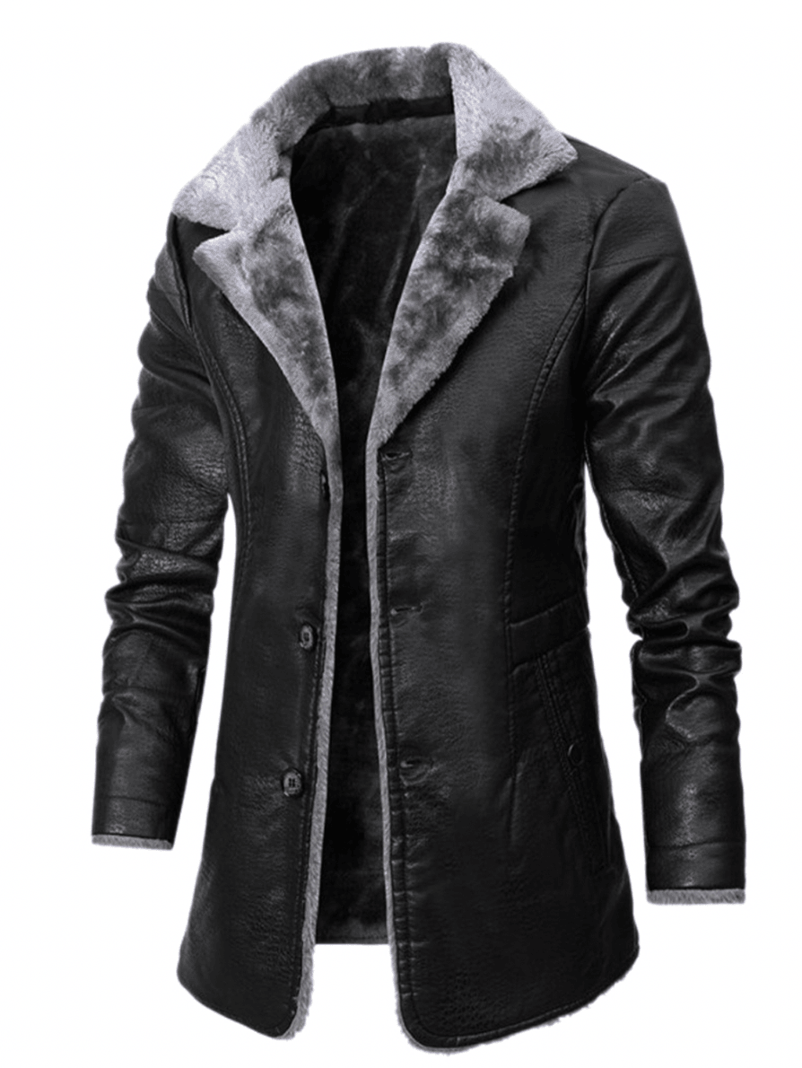 Louis Vuitton Long Leather Jacket