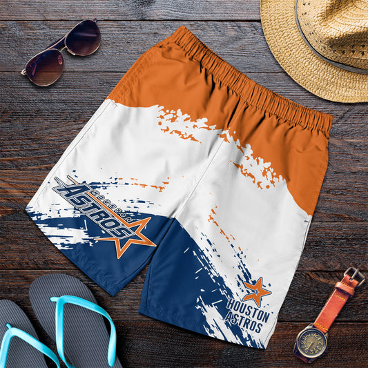 Houston Astros Baseball Men Short - Stylish Astros Logo Tee Tor Fans NH24