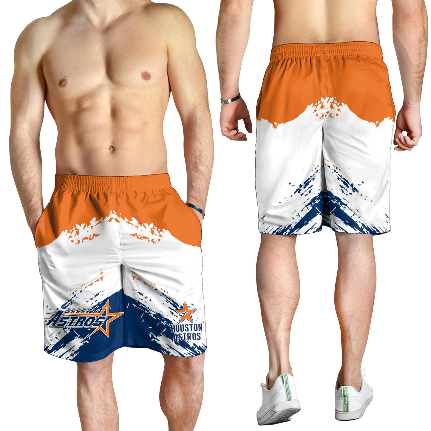 Houston Astros Baseball Men Short - Stylish Astros Logo Tee Tor Fans NH24