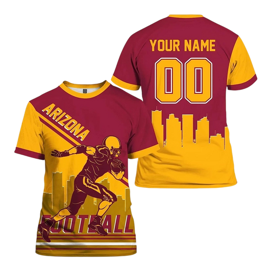 NFL Arizona Cardinals Custom Name And Number T-Shirt – Football Player For Big Fan NH24