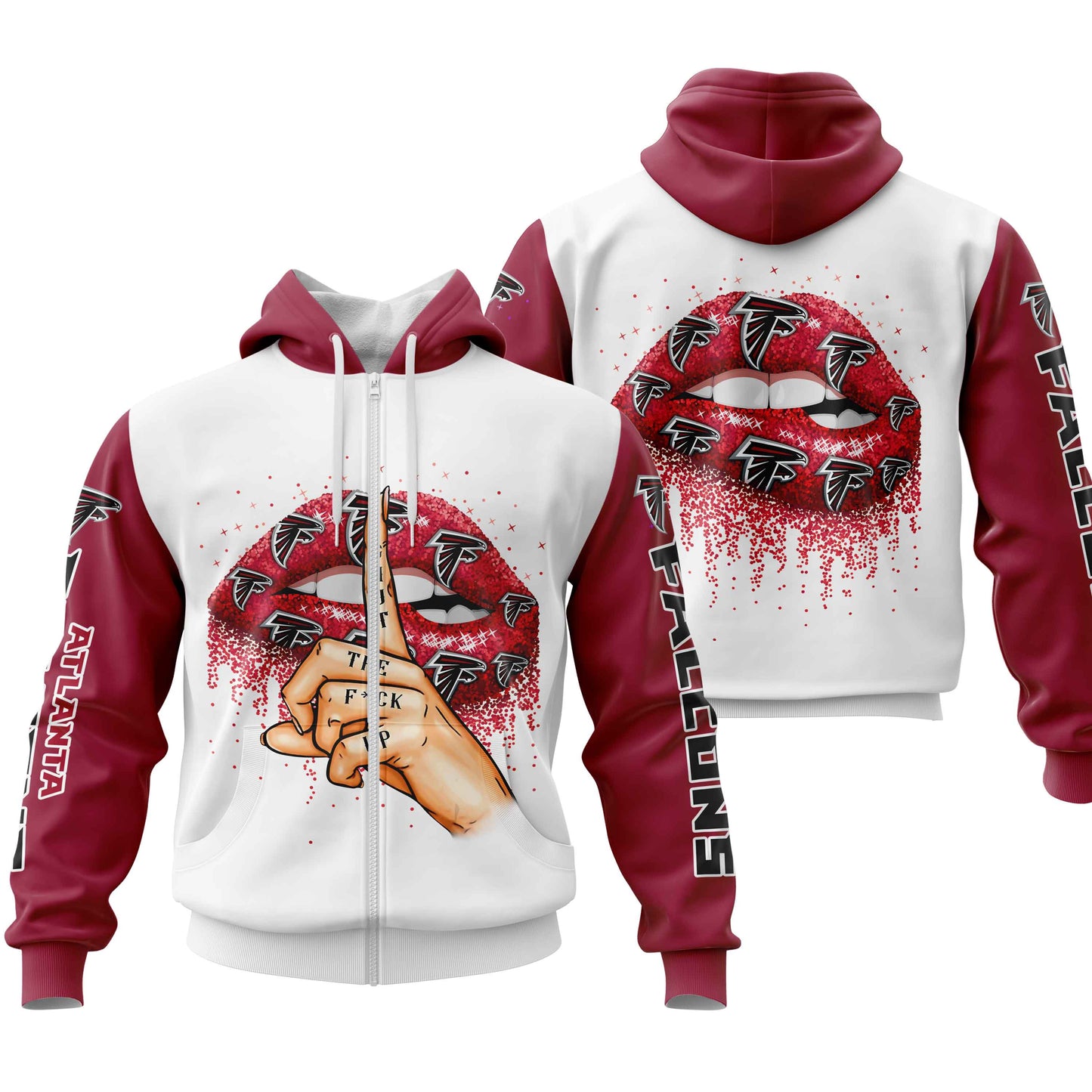 NFL Atlanta Falcons Lips Hoodie NH24
