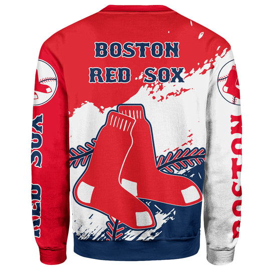 Boston Red Sox Baseball Sweatshirt - Stylish Red Sox Logo Tee Tor Fans NH24