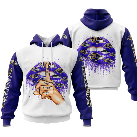 NFL Baltimore Ravens Lips Hoodie NH24