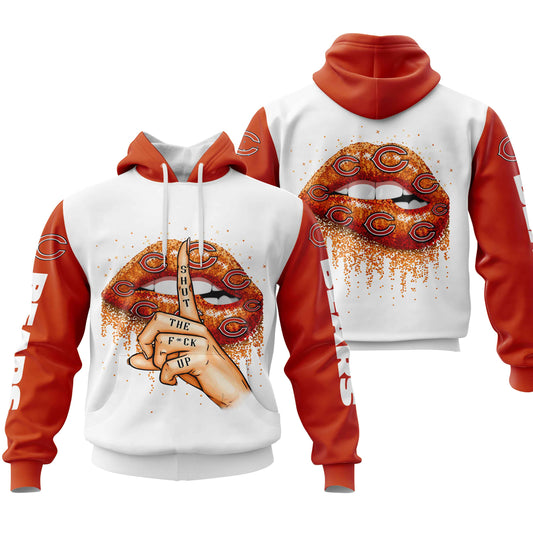 NFL Chicago Bears Lips Hoodie NH24