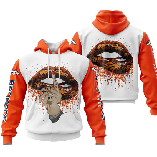 NFL Denver Broncos Lips Hoodie NH24