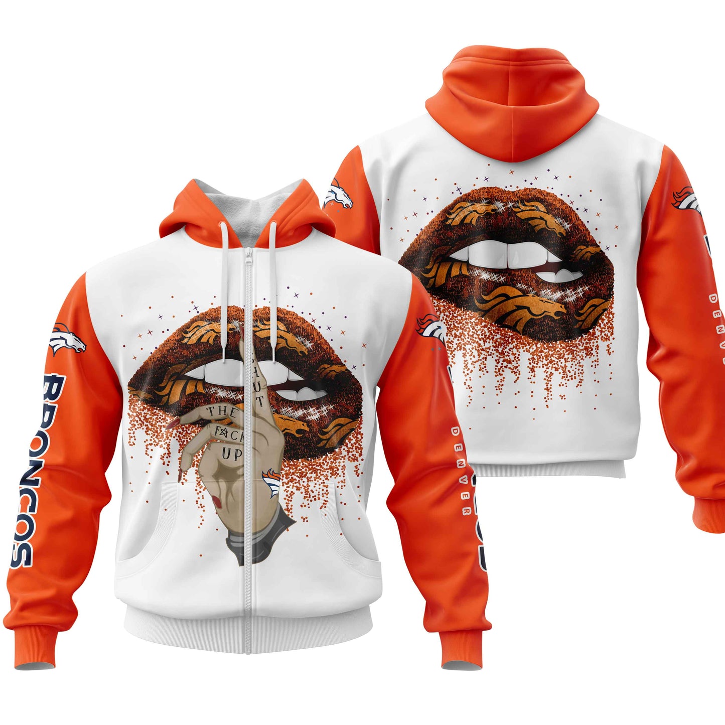NFL Denver Broncos Lips Hoodie NH24
