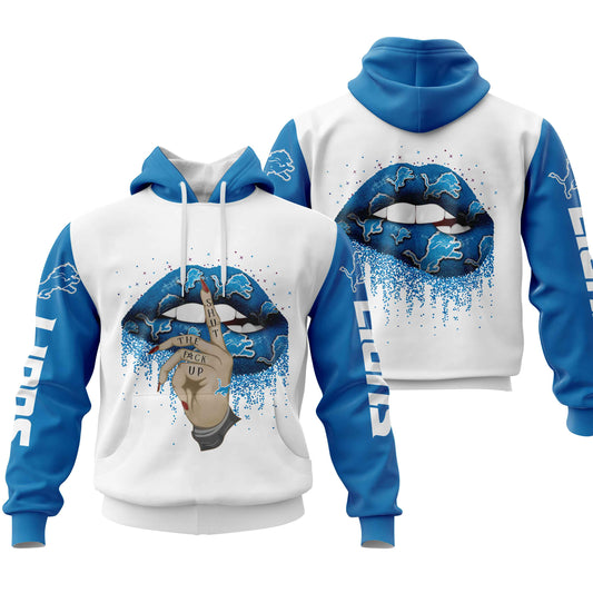 NFL Detroit Lions Lips Hoodie NH24