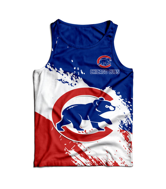 Chicago Cubs Baseball Men Tank Top - Stylish Red Sox Logo Tee Tor Fans NH24