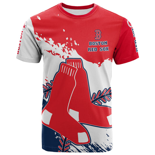 Boston Red Sox Baseball T-Shirt - Stylish Red Sox Logo Tee Tor Fans NH24