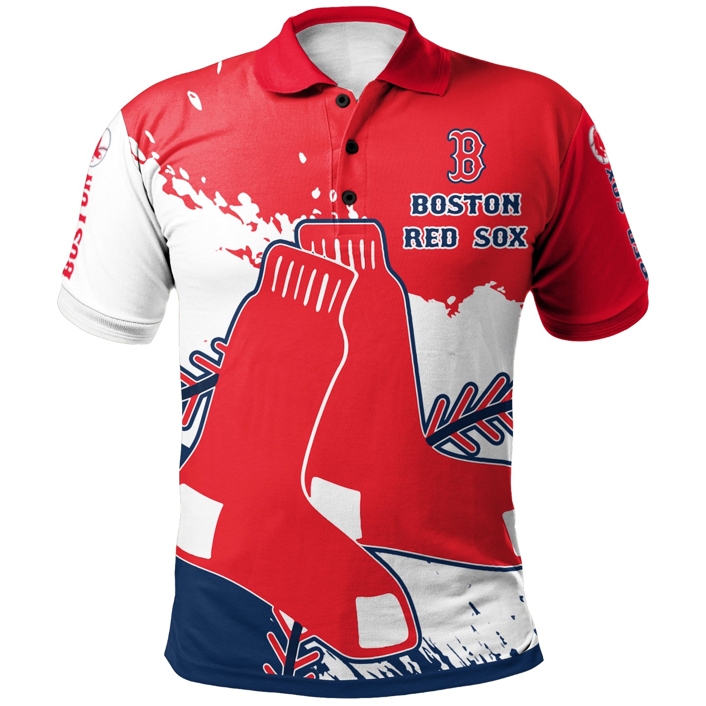 Boston Red Sox Baseball Polo Shirt - Stylish Red Sox Logo Tee Tor Fans NH24