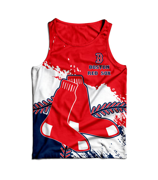 Boston Red Sox Baseball Men Tank Top - Stylish Red Sox Logo Tee Tor Fans NH24