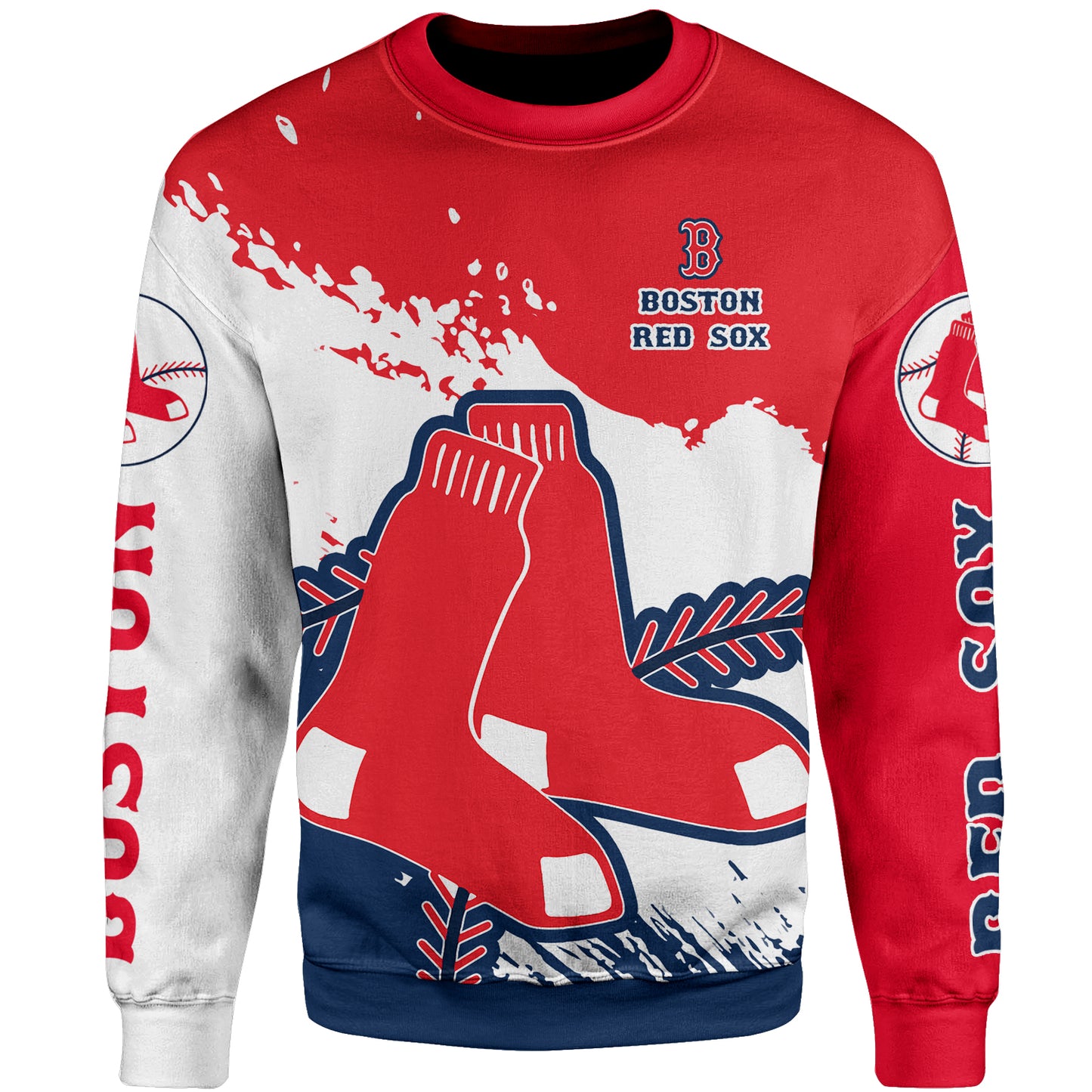 Boston Red Sox Baseball Sweatshirt - Stylish Red Sox Logo Tee Tor Fans NH24