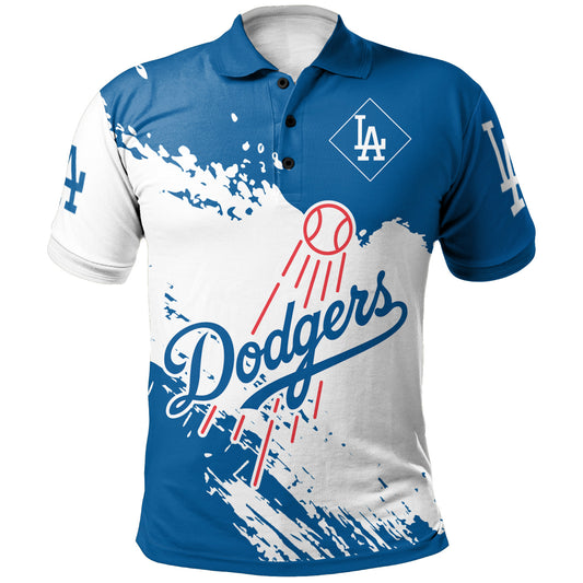 Los Angeles Dodgers Baseball Polo Shirt - Stylish Dodgers Logo Tee Tor Fans NH24