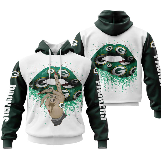 NFL Green Bay Packers Lips Hoodie NH24