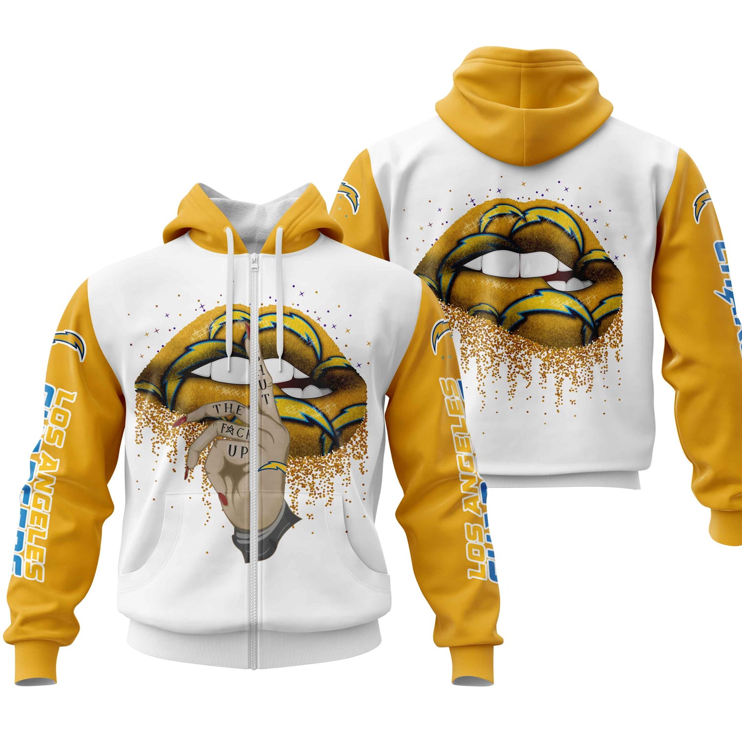 NFL Los Angeles Chargers Lips Hoodie NH24