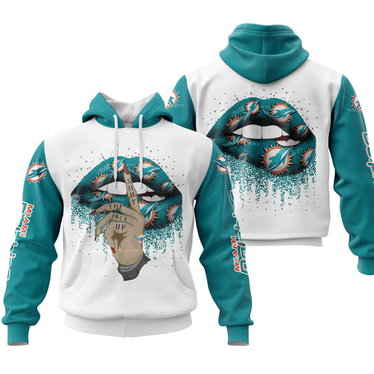 NFL Miami Dolphins Lips Hoodie NH24