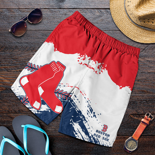 Boston Red Sox Baseball Men Short - Stylish Red Sox Logo Tee Tor Fans NH24