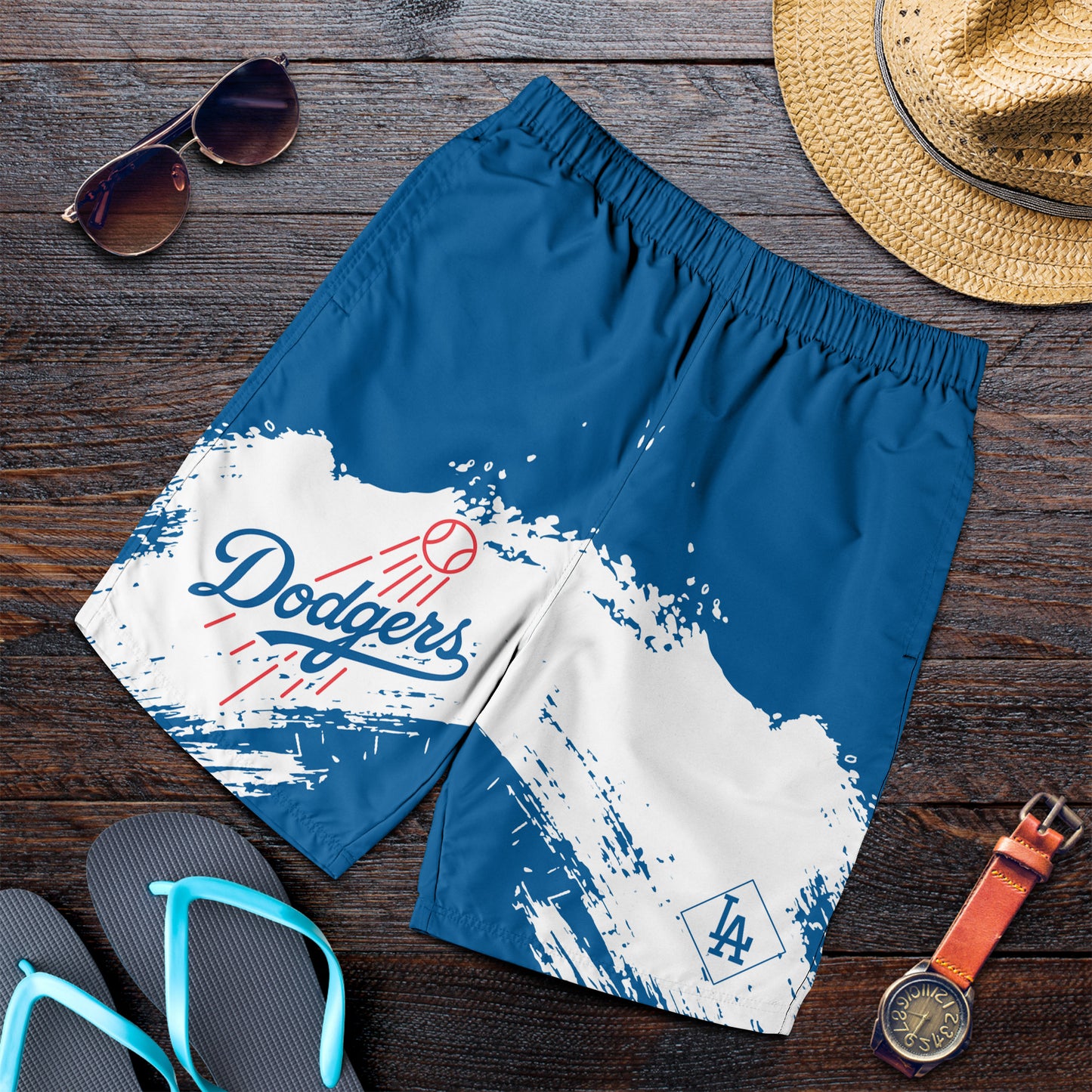 Los Angeles Dodgers Baseball Men Short - Stylish Dodgers Logo Tee Tor Fans NH24